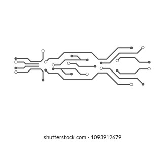 circuit ilustration vector template