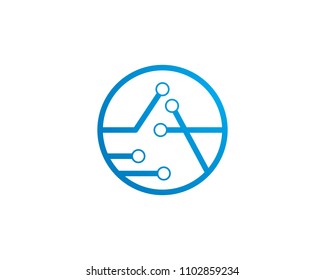 circuit ilustration vector template