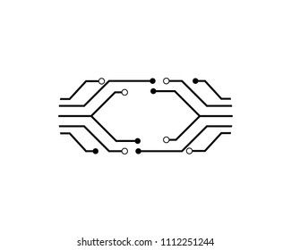 circuit ilustration vector template