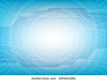 Circuit interface with the solid stuff arranging on background, Technology abstract, Sci-fi and communication concept, Vector illustration background.