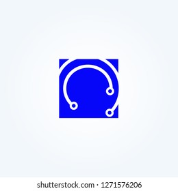 
Circuit letter C icon template, vector logo technology for business corporate, elements, illustrations