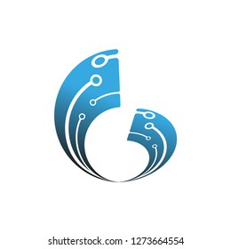 Circuit letter G icon template, vector logo technology for business corporate, elements, illustrations