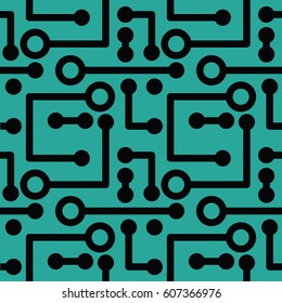 Circuit line background, Green board. 