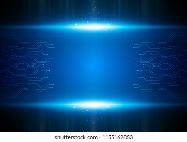 Circuit-Linie in blauem Ton, Technologie abstrakt, futuristisches Konzept, Vektorillustration-Illustration Hintergrund.