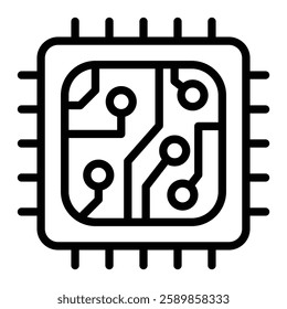 Circuit Line Icon Design For Personal And Commercial use