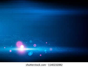 Circuit line with technology abstract sci-fi concept, Vector illustration background.