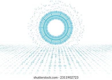 circuit lines technology abstract background. digital circuit lines and binary code privacy backdrop.