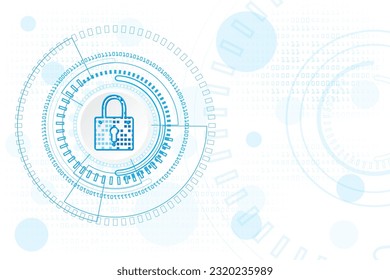circuit lines technology abstract background. high security technology abstract. padlock protection and safety system backdrop.