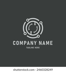 Circuit logo design vector template, technology logo template, circuit logo