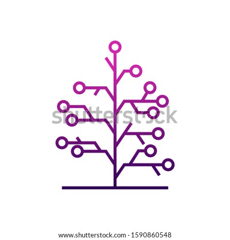 Circuit logo design vector template, Circular logo icon, Link icon with dot, Circuit element, Creative design, Icon Technology