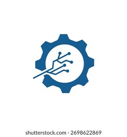 Plantilla de Ilustración vectorial de icono de logotipo de circuito