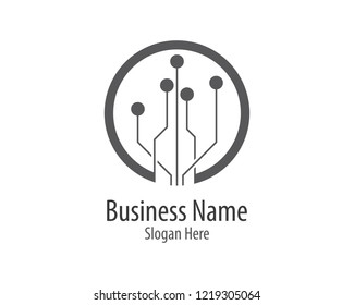 Circuit logo illustration