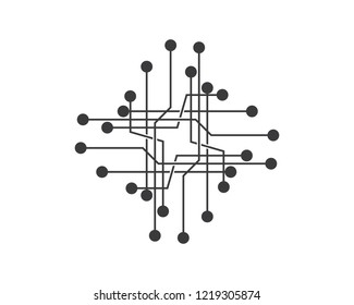 Circuit logo illustration