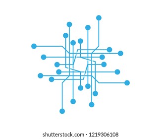 Connect Network Logo Icon Design Stock Vector (Royalty Free) 1075553036