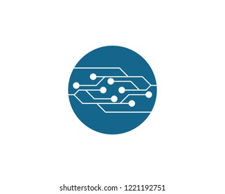 Circuit logo illustration