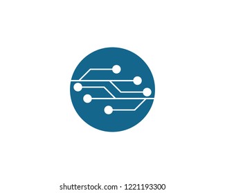Circuit logo illustration