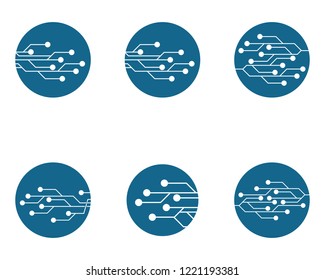 Circuit logo illustration