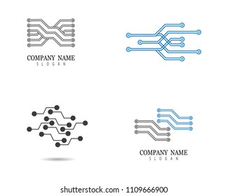 Circuit Logo Illustration Design Stock Vector (Royalty Free) 1109666900 ...