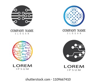 Circuit logo illustration design