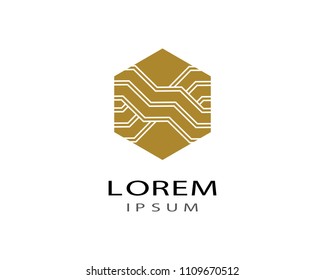 Circuit logo illustration design