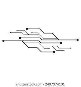 Circuit logo images illusraton design