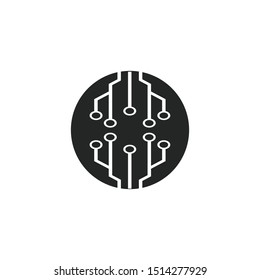 circuit logo technology vector template