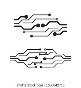 Circuit logo template vector icon  design