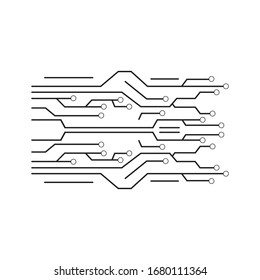 circuit logo template vector icon illustration design