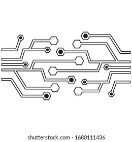 circuit logo template vector icon illustration design
