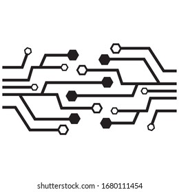 Vektorgrafik-Vektorgrafik-Design mit Schaltungslogo