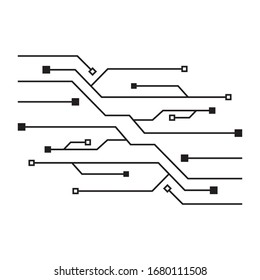 circuit logo template vector icon illustration design