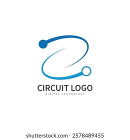 circuit logo template vector icon illustration design