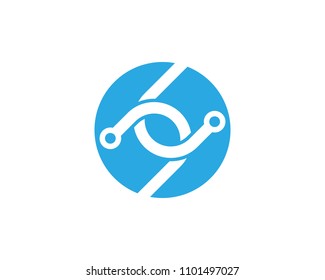 Circuit Logo Template vector illustration icon design