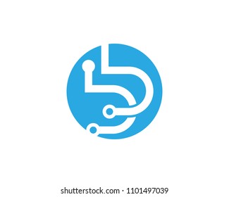 Circuit Logo Template vector illustration icon design