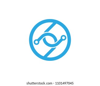 Circuit Logo Template vector illustration icon design