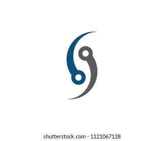 Circuit Logo Template vector illustration icon design