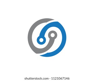 Circuit Logo Template vector illustration icon design