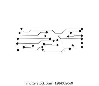 circuit logo template vector illustration icon design