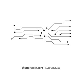 circuit logo template vector illustration icon design