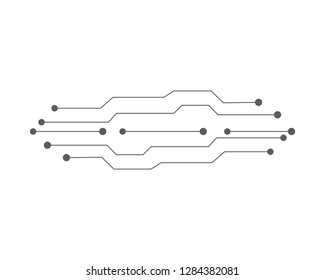 circuit logo template vector illustration icon design