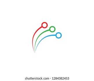 circuit logo template vector illustration icon design