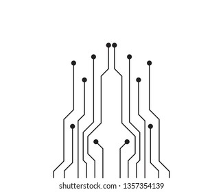 Circuit Logo Template vector illustration icon design