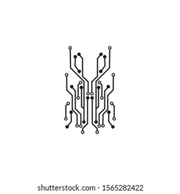 Circuit Logo Template vector illustration icon design