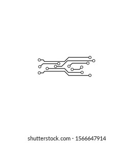 Circuit Logo Template vector illustration icon design