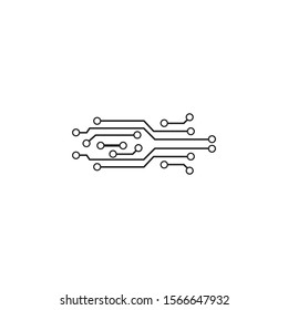 Circuit Logo Template vector illustration icon design