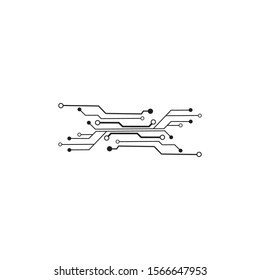 Circuit Logo Template vector illustration icon design