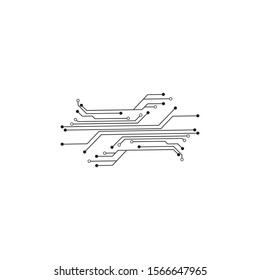 Circuit Logo Template vector illustration icon design
