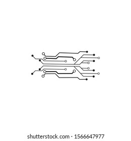 Circuit Logo Template vector illustration icon design