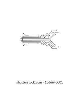 Circuit Logo Template vector illustration icon design