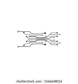Circuit Logo Template vector illustration icon design